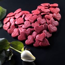 Moules pour Saint Valentin. Décors pour gâteaux, pâtisseries et chocolats 