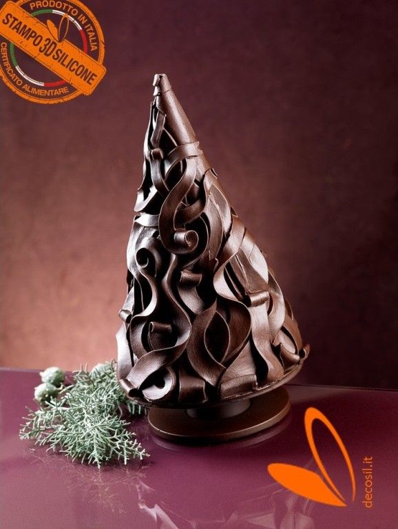 Moule en silicone sapin de noël avec Copeaux de bois