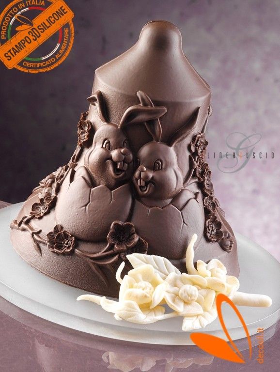 MOULE ANCIEN À chocolat en métal forme LAPIN 17,5 cm EUR 35,00