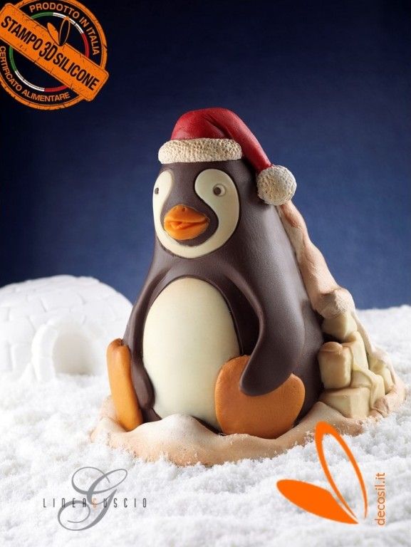 Moule en Silicone Cloche Pingouin