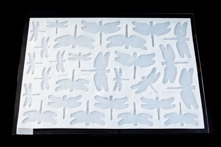 Chablon Libellules Tapis passant moules Linea Malizia