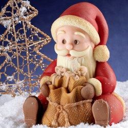 3D Moules à chocolat de Noël, Moules en silicone de Noël 
