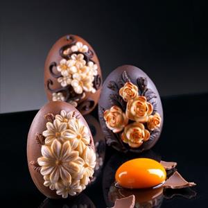 Moule Œuf avec Marguerites de taille petite