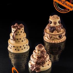 Mini gâteau avec Noeud - moule en silicone