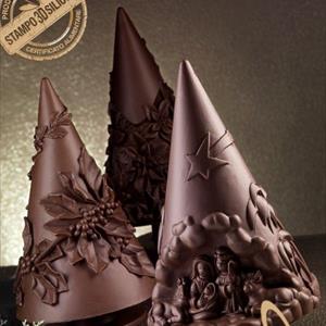 Moule en silicone Sapin de Noël avec Fleurs de Noël