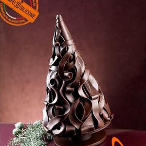 Moule en silicone sapin de noël avec Copeaux de bois
