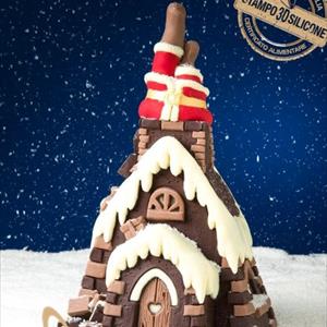 Moule Sapin Père Noël dans le cheminée