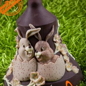 Moule Cloche Chocolat Lapins