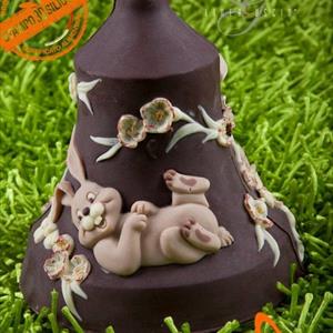 Moule Cloche Chocolat Lapins