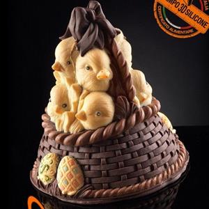 Moule Cloche Panier de Poussins