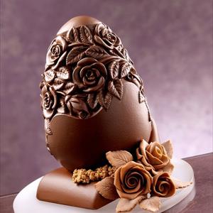 Moule oeuf en chocolat - Œuf Roses