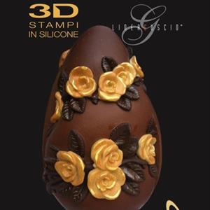 Moule Œuf Roses taille grande