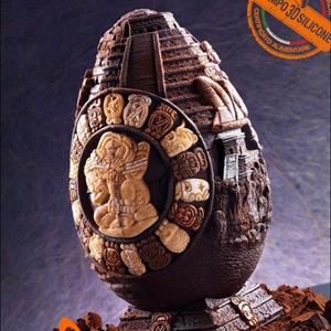 Moule Œuf en chocolat Œuf Maya taille grande LINEAGUSCIO
