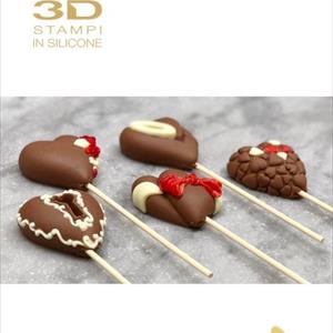 Coeurs d'Amour moule á sucette decoStick