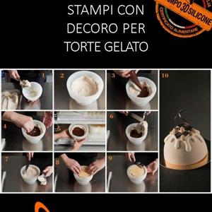 Zuccotto moule à gâteau de crème glacée