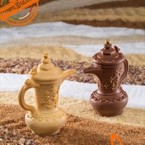 Cafetière Arabe avec décorations florales moule