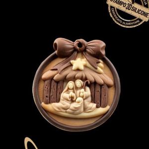 Moule Pendentif Crèche de Noël