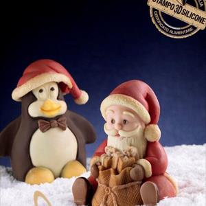 Moule Père Noël assis