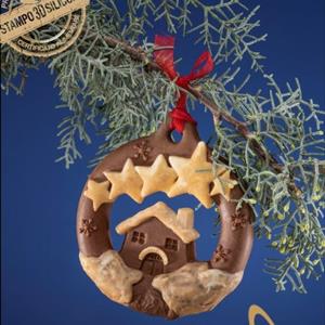 Moule Pendentif de Noël Maison et Étoiles