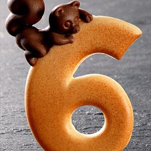 Moule Numéro 6 Écureuil