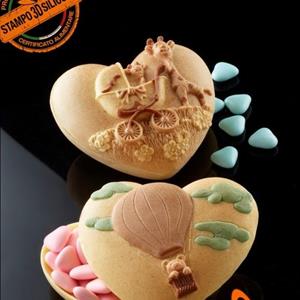 Coffret à Coeur avec Girafes moule