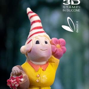 Moule Elf Timothy avec une Fleur