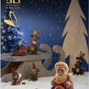 Père Noël sur chaise à bascule
