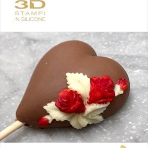 Coeurs d'Amour moule á sucette decoStick