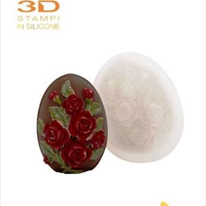 Moule Œuf avec des Roses de taille petite