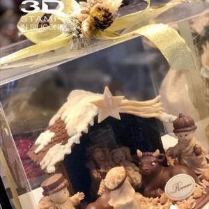 Moule La cabane de la Nativité avec étoile filante