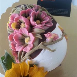 Moule pour oeuf en chocolat Œuf Fleurs de Pêcher