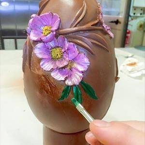 Moule pour oeuf en chocolat Œuf Fleurs de Pêcher