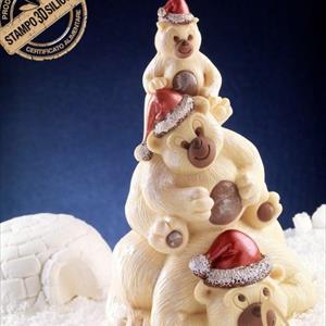 Moule en silicone Sapin de Noël - Arbre Famille d'ours