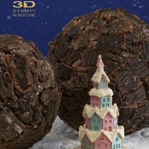 Molde de pino navideño Gingerbread Village
